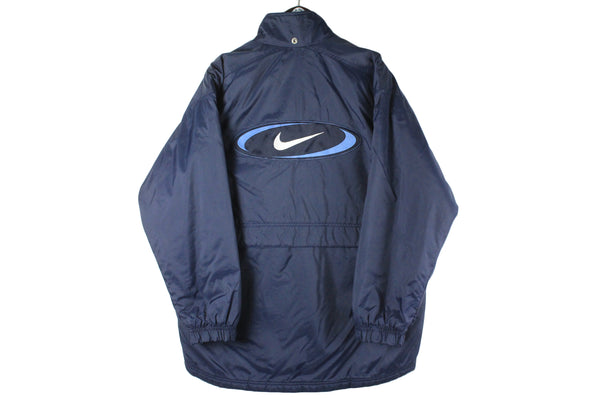 Vintage Nike Jacket Large big logo 90s retro swoosh sport style windbreaker