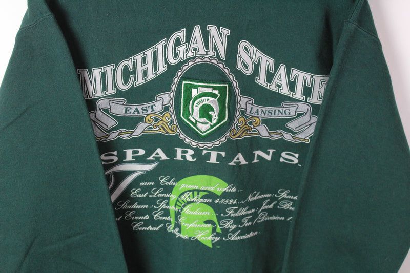 Vintage Michigan State Spartans Nutmeg Sweatshirt Medium / Large