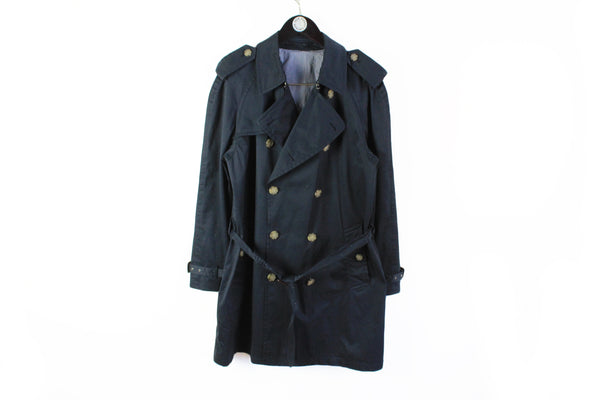 Suitsupply Coat XLarge navy blue authentic classic double sided jacket