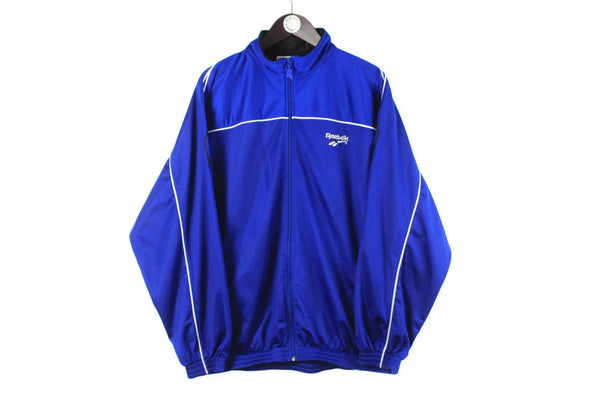 Vintage Reebok Tracksuit Large blue small logo classic 90s retro sport jacket track pants