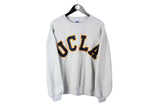 Vintage UCLA Russel Sweatshirt Medium size men's sport basic pullover retro rare athletic clothing big logo jumper long sleeve sweat made in USA