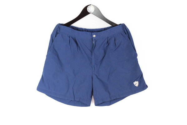 Vintage Nike Shorts Medium blue 90's style sportswear navy blue shorts