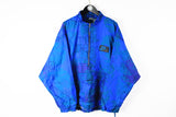 Vintage Nike Anorak Jacket XXLarge blue half Zip 80s sport oversize jacket