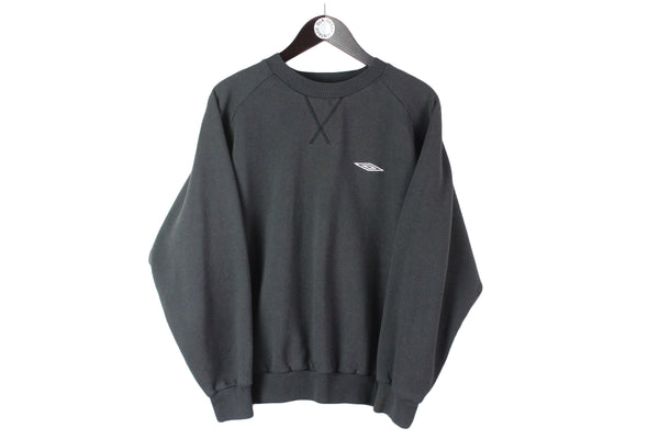 Vintage Umbro Sweatshirt Medium Oversize size men's gray basic sport wear long sleeve pullover authentic athletic wear crewneck 90's streetstyle