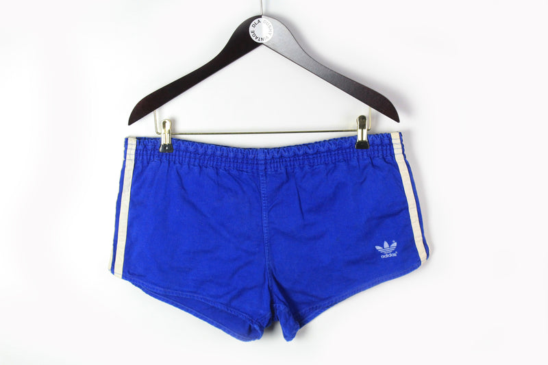 Vintage Adidas Shorts XLarge cotton 90s sport style athletic made in West Germany shorts