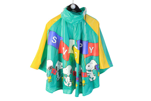 Vintage Snoopy United Feature Syndicate Raincoat Cape Jacket Kids