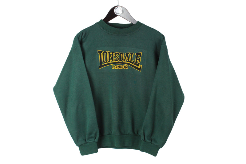 Vintage Lonsdale Sweatshirt Small size men's pullover big logo swear crewneck authentic athletic 90's style long sleeve streetstyle sport
