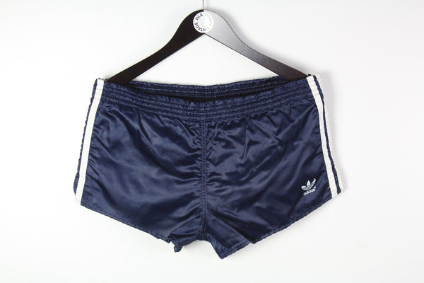 Vintage Adidas Shorts Large navy blue 90s sport made in West Germany 