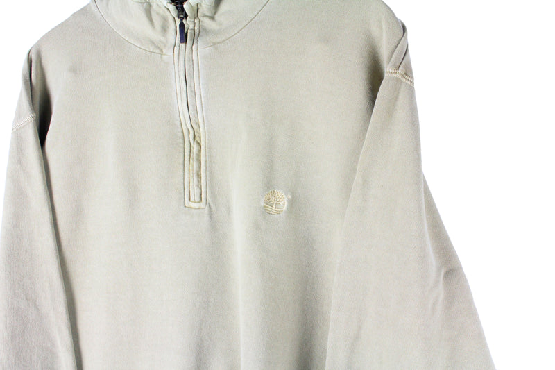 Vintage Timberland Sweatshirt 1/4 Zip XLarge