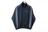Vintage Kappa Track Jacket Large navy blue 90's sport style full sleeve logo windbreaker