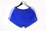 Vintage Adidas Shorts XLarge blue 90s sport cotton retro style shorts