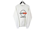 Vintage Chevrolet Corvette Sweatshirt Large size men's car brand big logo basic white pullover long sleeve racing race style wear retro crewneck