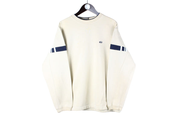 Vintage Quiksilver Sweatshirt Small / Medium beige 90s retro crewneck sport small logo jumper