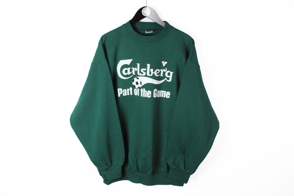 Vintage Carlsberg Sweatshirt XLarge Part of the Game football crewneck 90's sport jumper