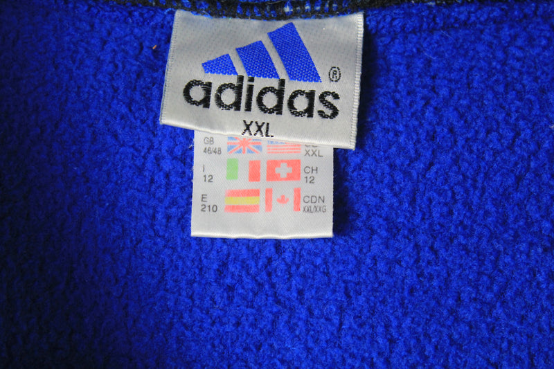 Vintage Adidas Fleece 1/4 Zip XXLarge
