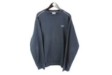 Vintage Reebok Sweatshirt XLarge / XXLarge gray blue 90's crewneck retro sport pullover