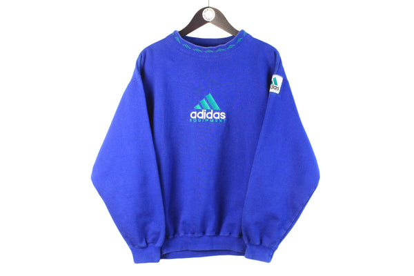 Vintage Adidas Equipment Sweatshirt Medium rare big logo 90s sport jumper classic Germany rare cotton crewneck