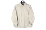 Vintage Daks Jacket Small beige full zip 90s retro plaid pattern lining luxury streetwear jacket