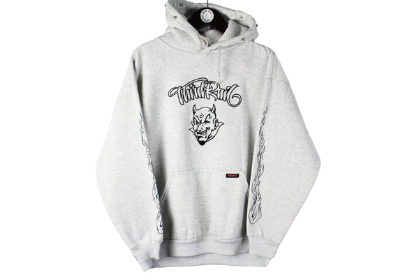 Vintage Third Rail Hoodie Small gray skateboard skateboarding 90s big logo hooded jumper