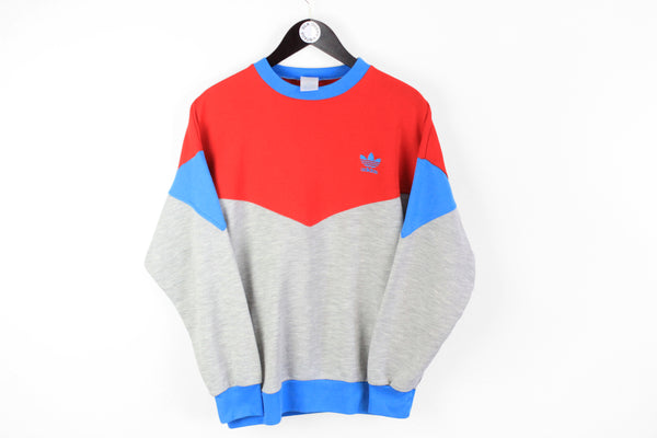 Vintage Adidas Sweatshirt Small multicolor crewneck 90's retro sportswear