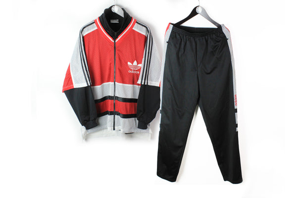 Vintage Adidas Tracksuit XLarge RUN DMC My adidas 90's big logo sport style USA athletic suit