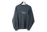 Vintage Asics Sweatshirt men's oversize pullover 00's sport wear authentic athletic clothing big logo long sleeve