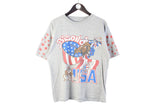 Vintage USA Football T-Shirt Small cotton crewneck sport shirt Bisond
