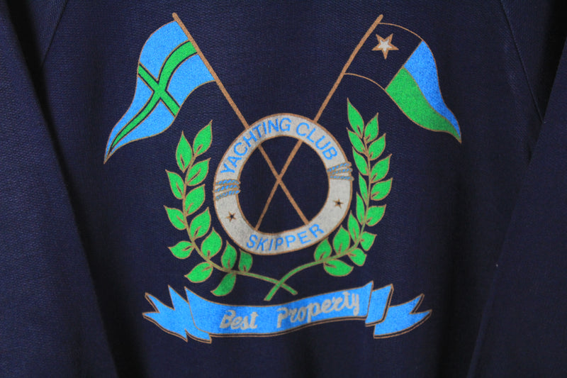 Vintage Yachting Club Sweatshirt Medium