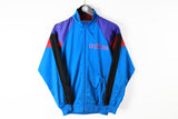 Vintage Adidas Track Jacket XSmall / Small blue big logo 90s sport athletic wear jacket