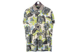 Etro Polo T-Shirt Large floral cotton shirt made in Italy Milano luxury shirt