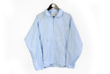 Vintage Adidas Anorak Jacket  blue 90's half zip retro style light color windbreaker