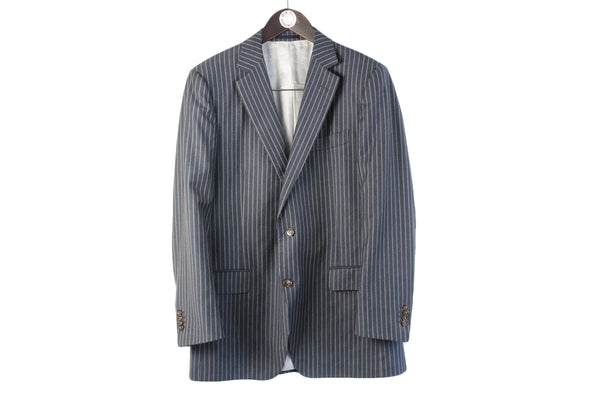 Suitsupply Blazer Medium / Large striped pattern gray authentic classic jacket