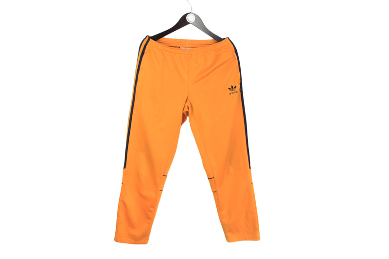 Vintage Adidas Track Jacket Small / Medium orange yellow 90's bright athletic sport pants