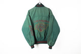 Vintage Kings Los Angeles Jacket Large / XLarge green NHL Campri Line 90s full zip bomber big logo authentic Hockey jacket