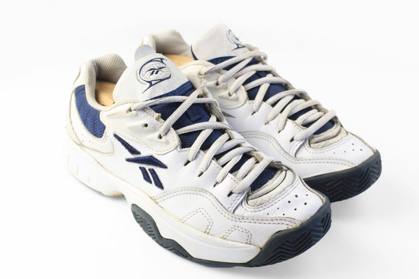 Vintage Reebok Sneakers  US 7.5 white retro sport trainers 90s shoes 