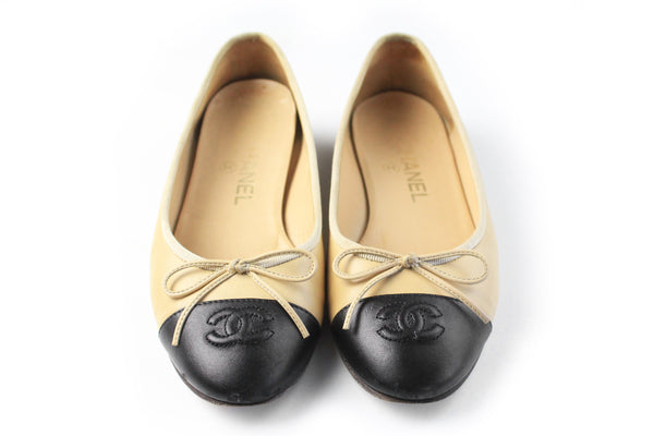 Vintage Chanel Flats Shoes Women's EUR 36.5
