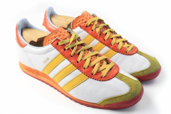 Vintage Adidas Rom 2007 Sneakers EUR 39 white orange 00s retro sport rare city series collection casual shoes