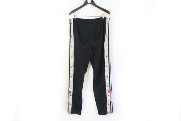Vintage Adidas Track Pants Snap Buttons XLarge / XXLarge