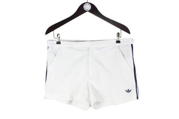 Vintage Adidas Shorts Large / XLarge white small logo 90s 80s tennis retro sport style