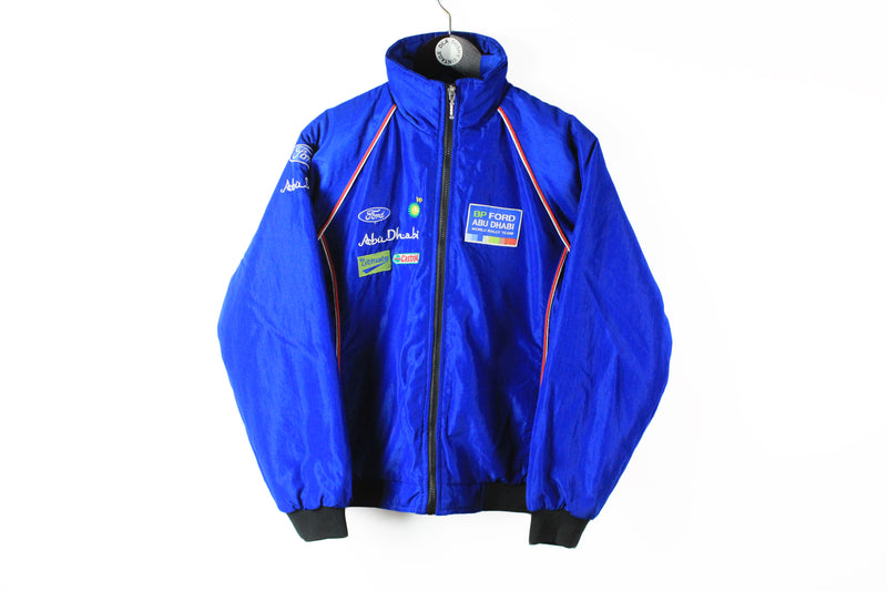 Ford Ford Rally Team BP Abu Dhabi 2008 Jacket Small blue full zip windbreaker racing jacket