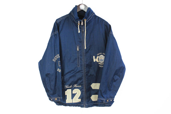 Vintage Bogner Jacket Medium / Large navy blue WB 90's ski style jacket 