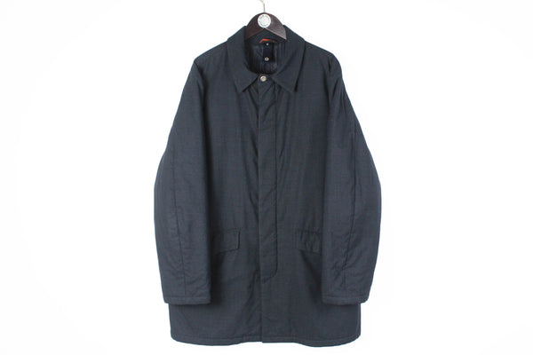 Etro Jacket XLarge men's classic coat long fit autumn trench basic 