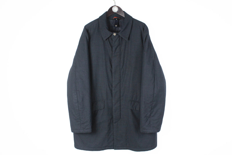 Etro Jacket XLarge men's classic coat long fit autumn trench basic 