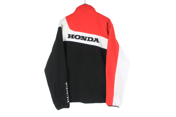 Vintage Honda Fleece Full Zip XXLarge racing team 00s authentic sport auto sweater