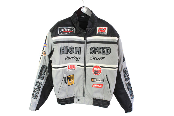 Vintage High Speed Jacket Medium racing style motor fan coat Racing Stuff