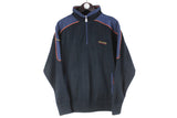 Vintage Paul & Shark Yachting Sweatshirt 1/4 Zip Medium navy blue 00s jumper sport style Yachting shirt