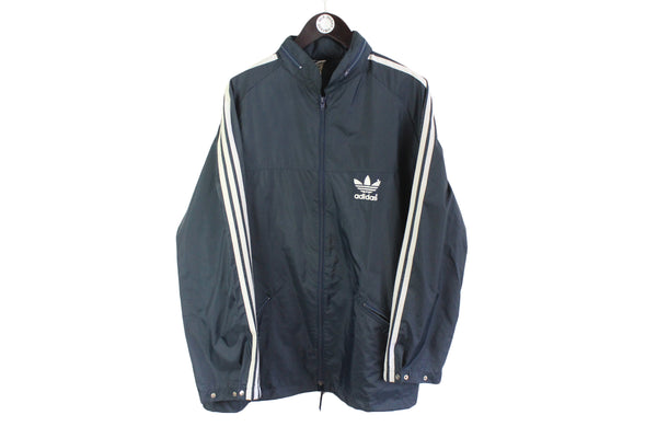 Vintage Adidas Jacket XLarge classic raincoat 80s sport wear