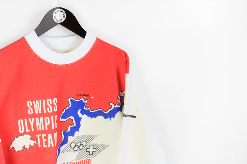 Vintage Swiss Olympic Team 1996 Sweatshirt Large
