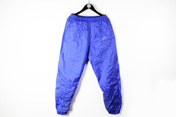 Vintage Nike International Track Pants Medium purple 90s sport athletic trousers