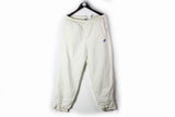 Vintage Nike Challenge Court Track Pants XLarge white 90s tennis sport trousers